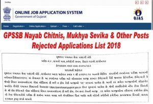 GPSSB Rejected Applications List